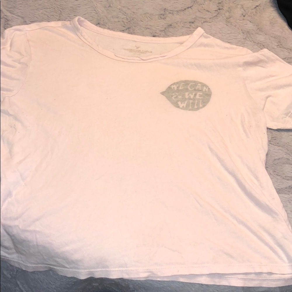 American Eagle girl-power Crop top